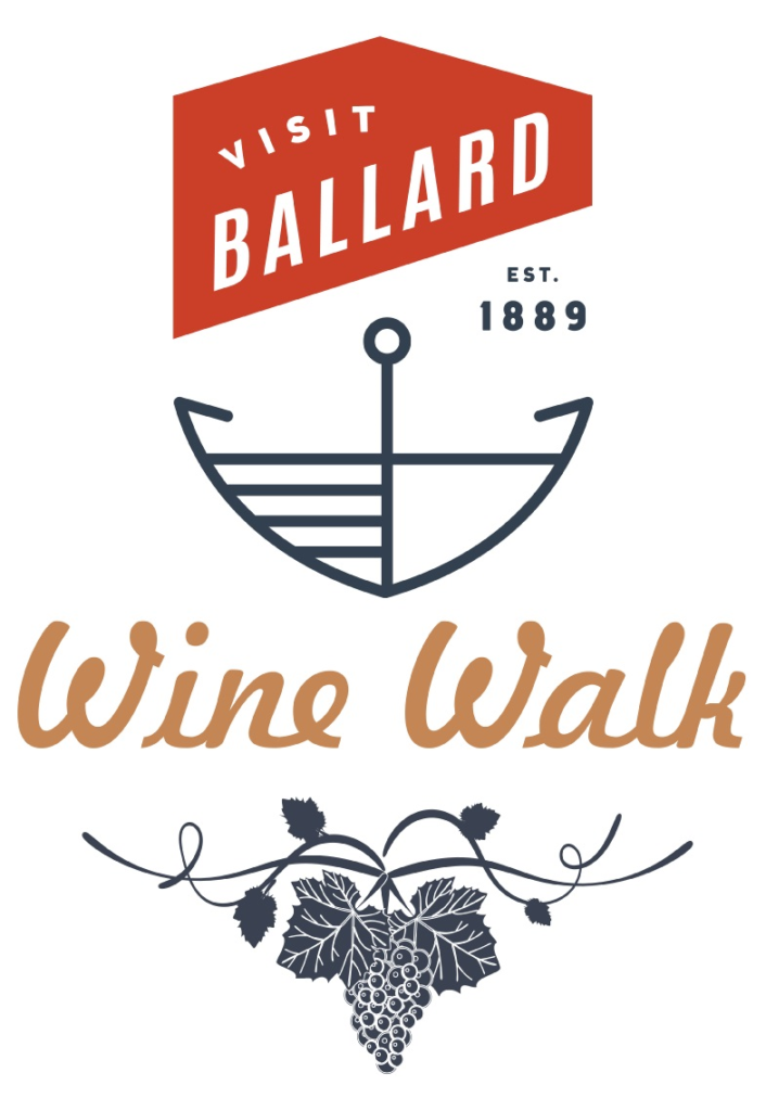 Wine Walk Logo Visit Ballard