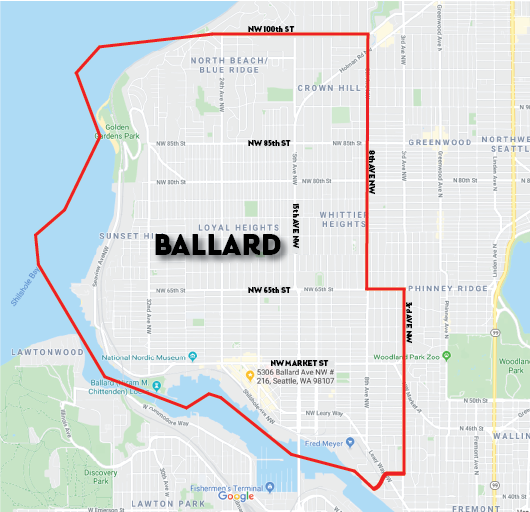 Ballard Tourist Map